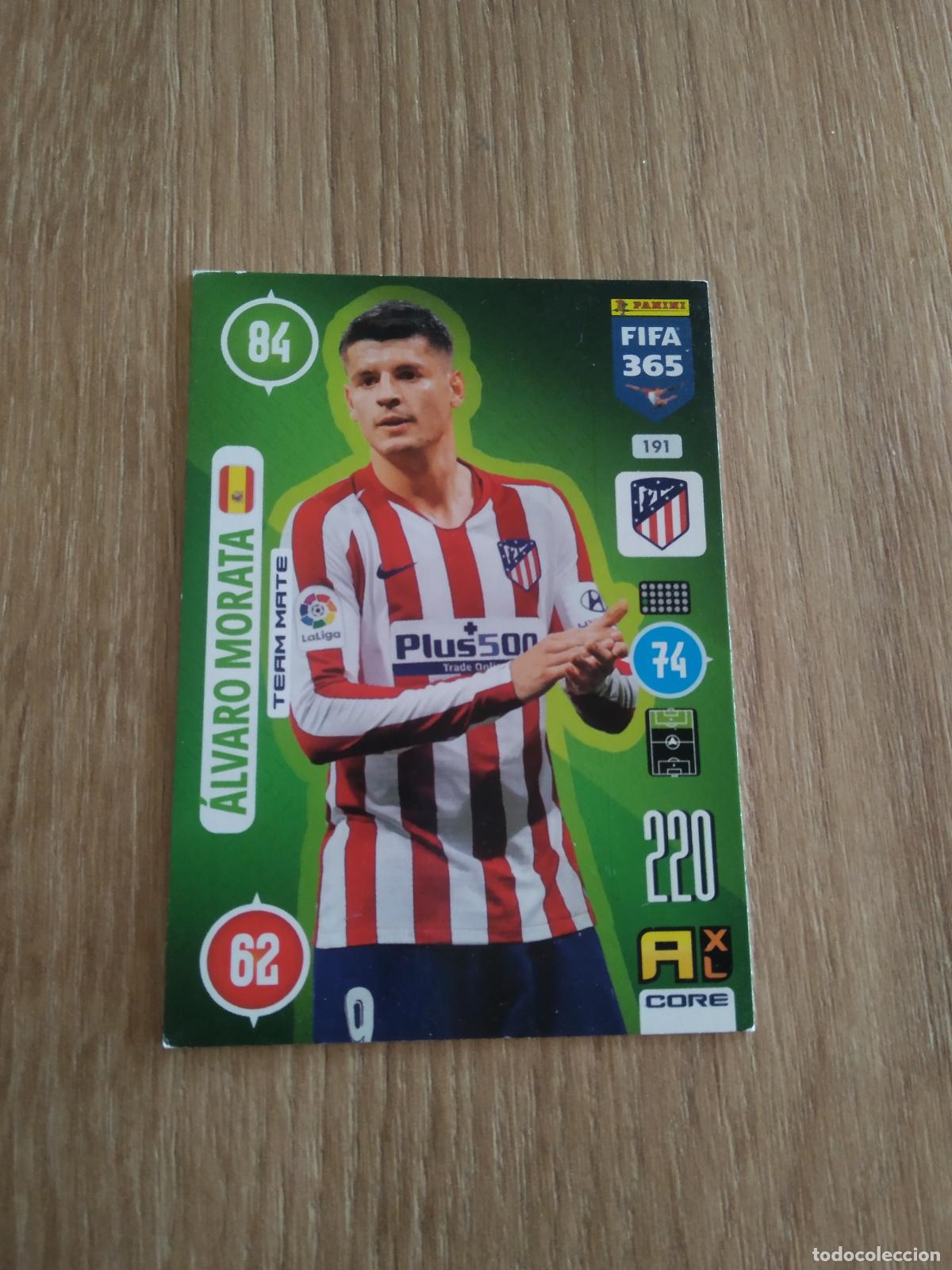 Cartes &agrave; collectionner de Football: 191 MORATA ATLETICO DE MADRID CROMO FUTBOL PANINI ADRENALYN 20-21 FIFA 365 2020-2021