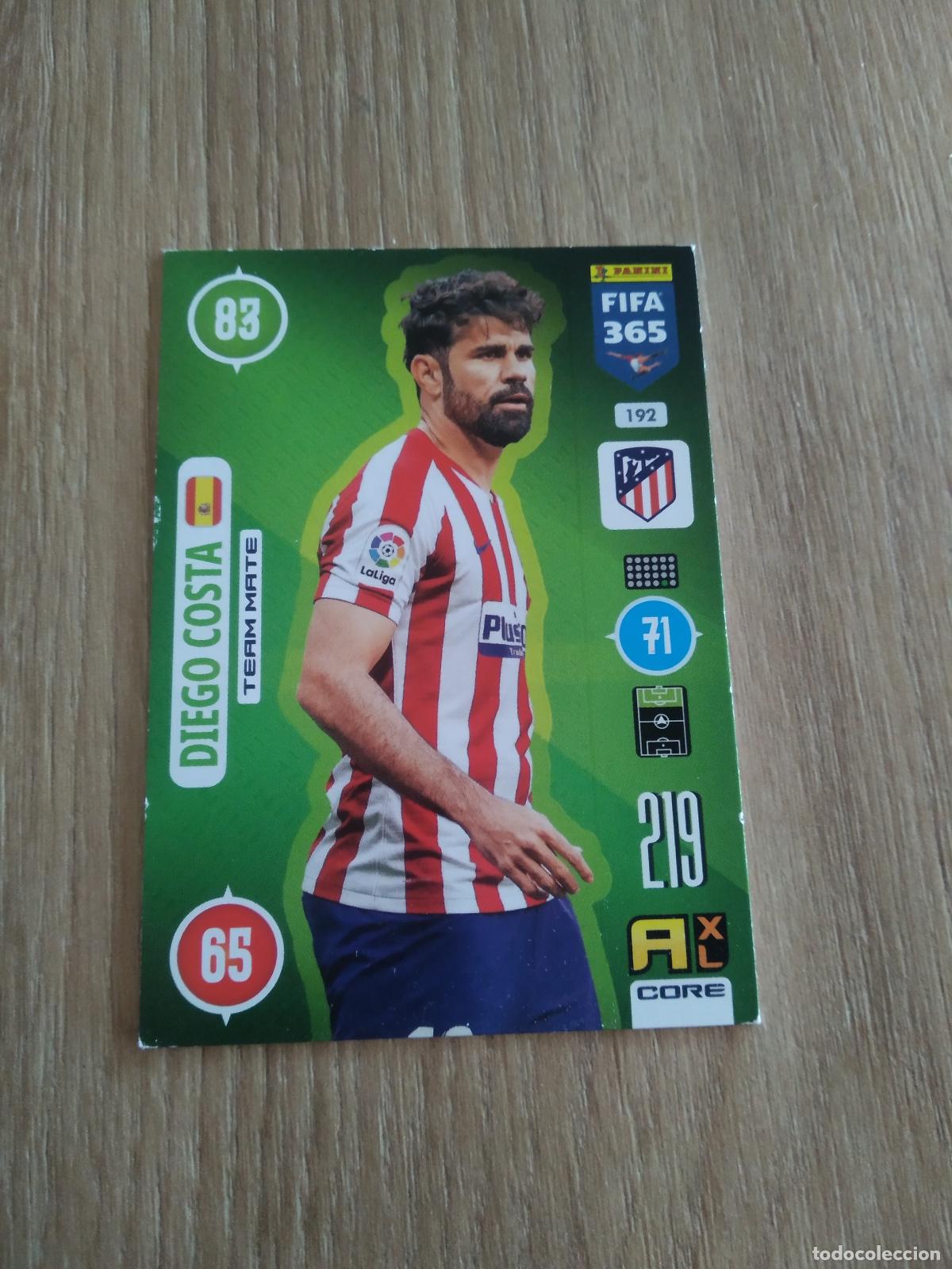 Figurine di Calcio: 192 DIEGO COSTA ATLETICO DE MADRID CROMO FUTBOL PANINI ADRENALYN 20-21 FIFA 365 2020-2021
