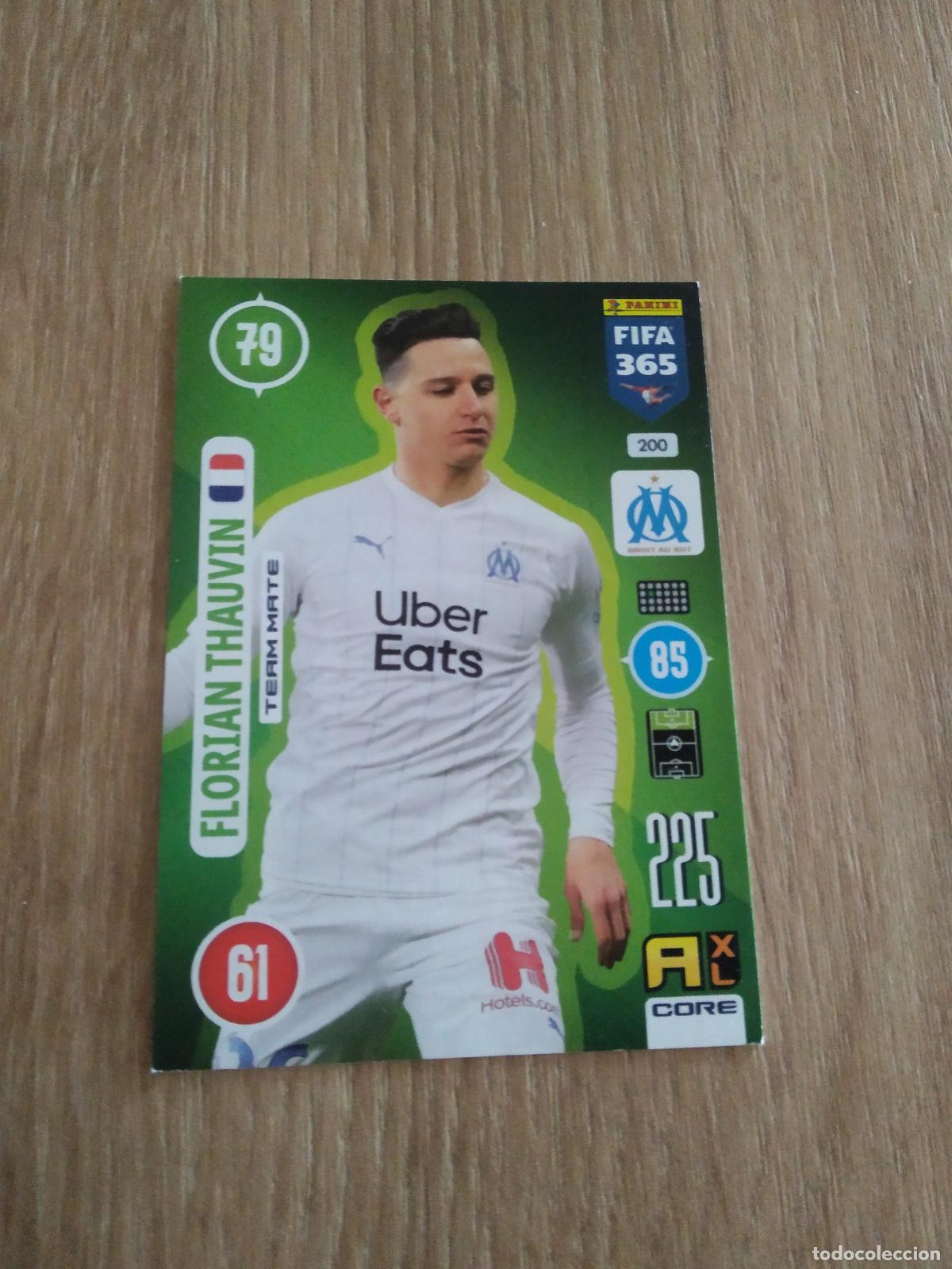 Figurine di Calcio: 200 FLORIAN THAUVIN OLYMPIQUE MARSELLA CROMO FUTBOL PANINI ADRENALYN 20-21 FIFA 365 2020-2021