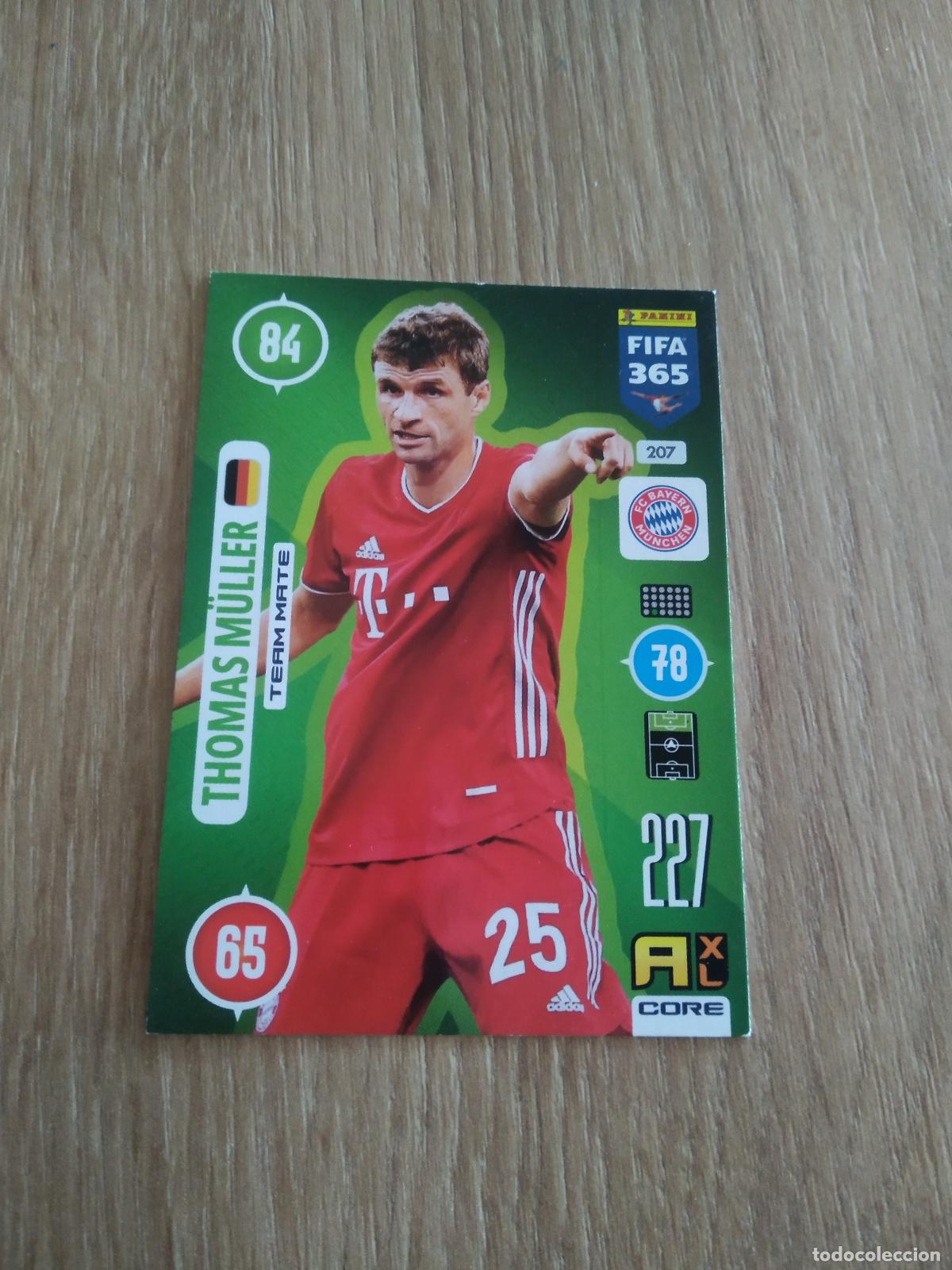 Cromos de F&uacute;tbol: 207 MULLER BAYERN MUNICH CROMO FUTBOL PANINI ADRENALYN 20-21 FIFA 365 2020-2021