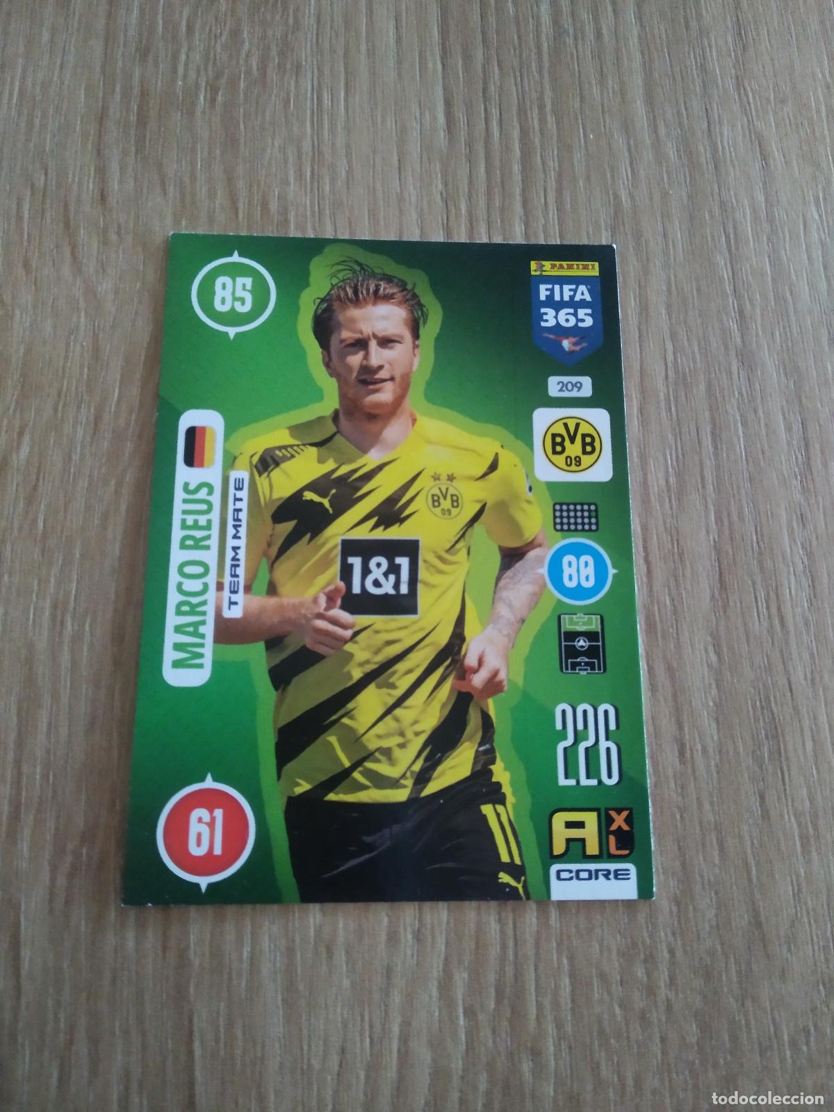 Cromos de F&uacute;tbol: 209 MARCO REUS BORUSSIA DORTMUND CROMO FUTBOL PANINI ADRENALYN 20-21 FIFA 365 2020-2021