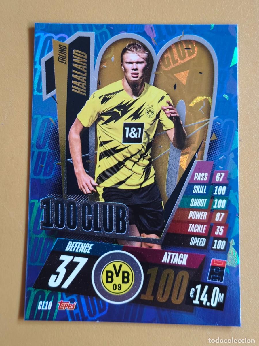 Cromos de F&uacute;tbol: HAALAND BORUSSIA DORTMUND CHAMPIONS LEAGUE 2020 21