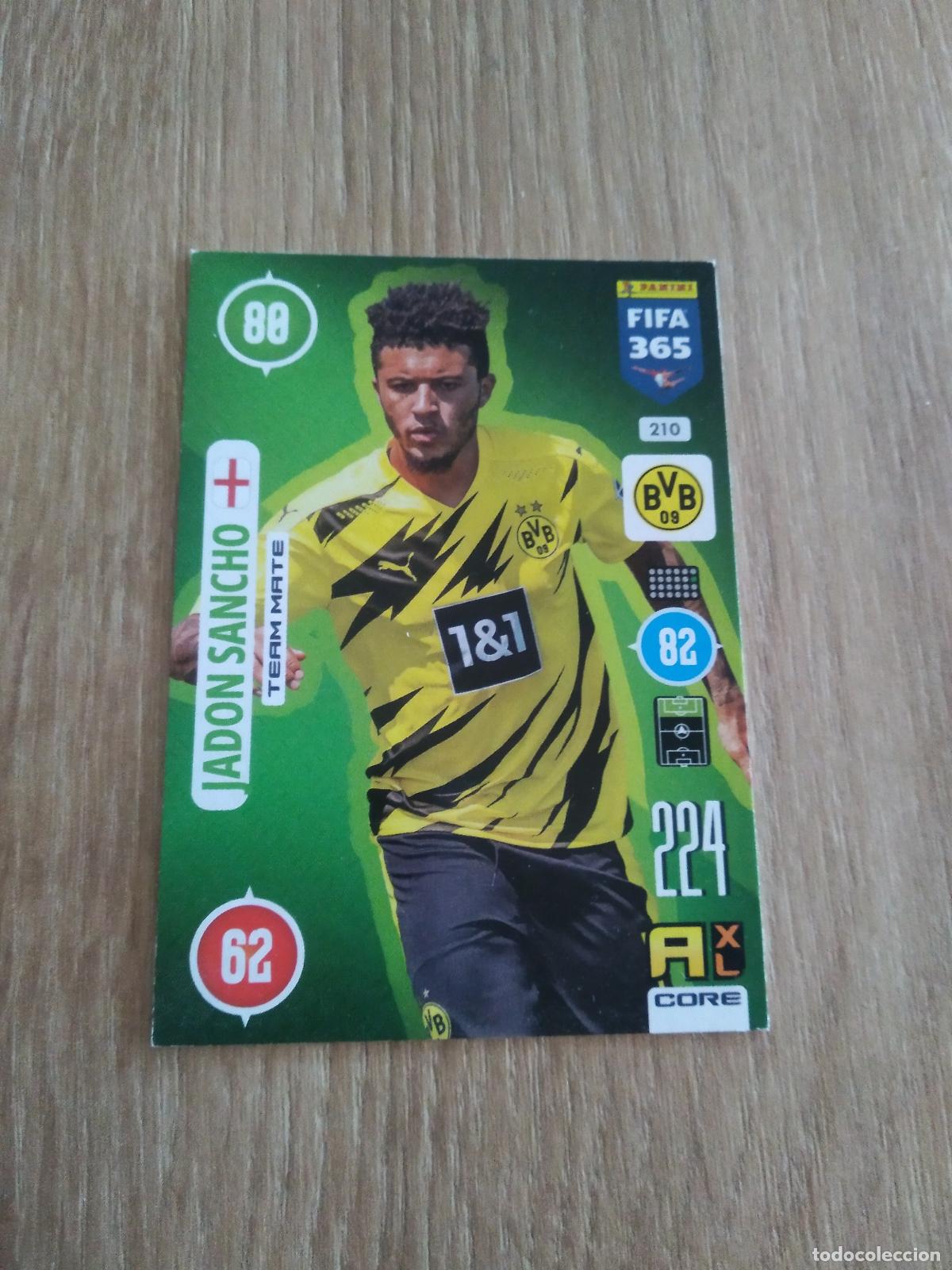 Cromos de F&uacute;tbol: 210 JADON SANCHO BORUSSIA DORTMUND CROMO FUTBOL PANINI ADRENALYN 20-21 FIFA 365 2020-2021