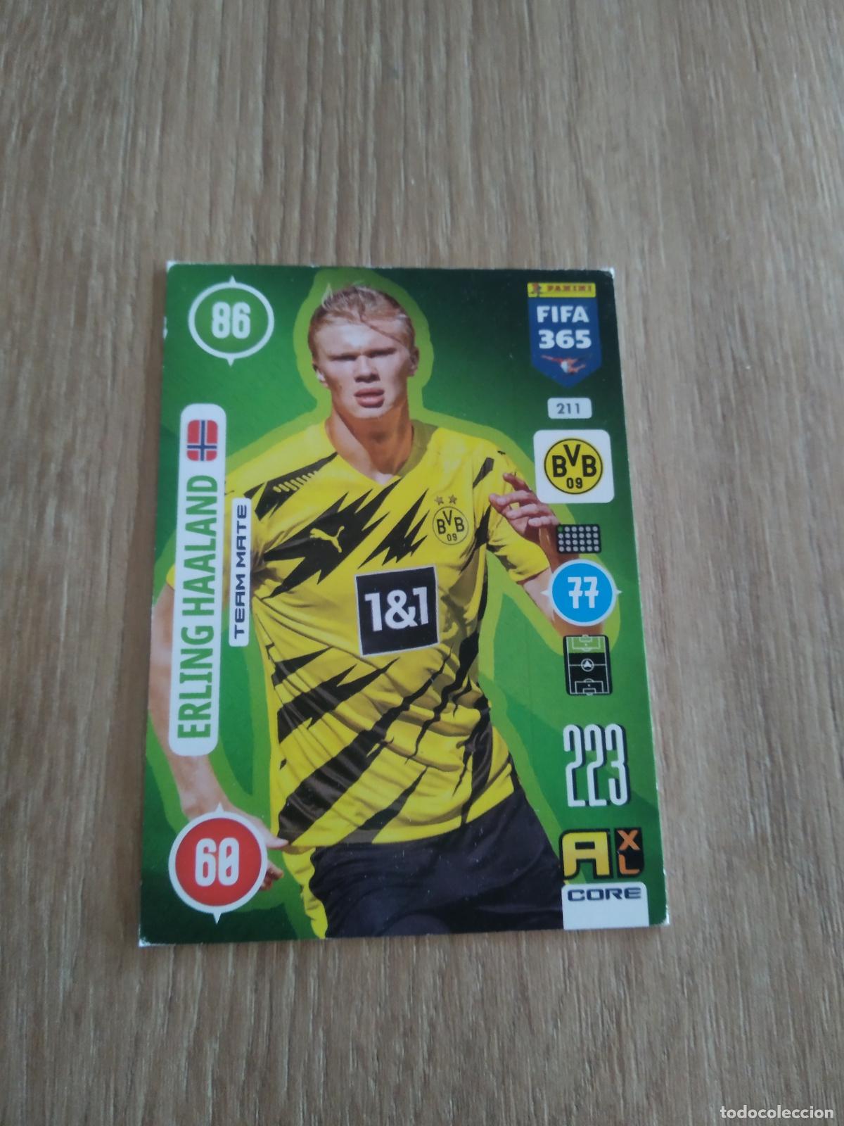 Cromos de F&uacute;tbol: 211 HAALAND BORUSSIA DORTMUND CROMO FUTBOL PANINI ADRENALYN 20-21 FIFA 365 2020-2021