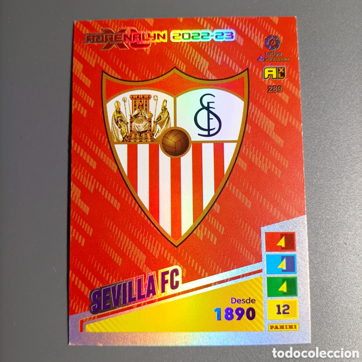 Cromos de F&uacute;tbol: ADRENALYN. LIGA 2022-2023 (SEVILLA) №289 ESCUDO