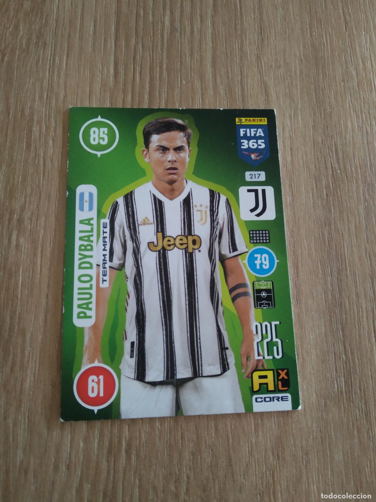 Cromos de F&uacute;tbol: 217 DYBALA JUVENTUS TURIN CROMO FUTBOL PANINI ADRENALYN 20-21 FIFA 365 2020-2021