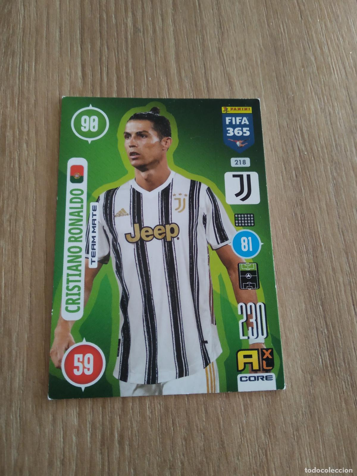 Cromos de F&uacute;tbol: 218 CRISTIANO RONALDO JUVENTUS TURIN CROMO FUTBOL PANINI ADRENALYN 20-21 FIFA 365 2020-2021