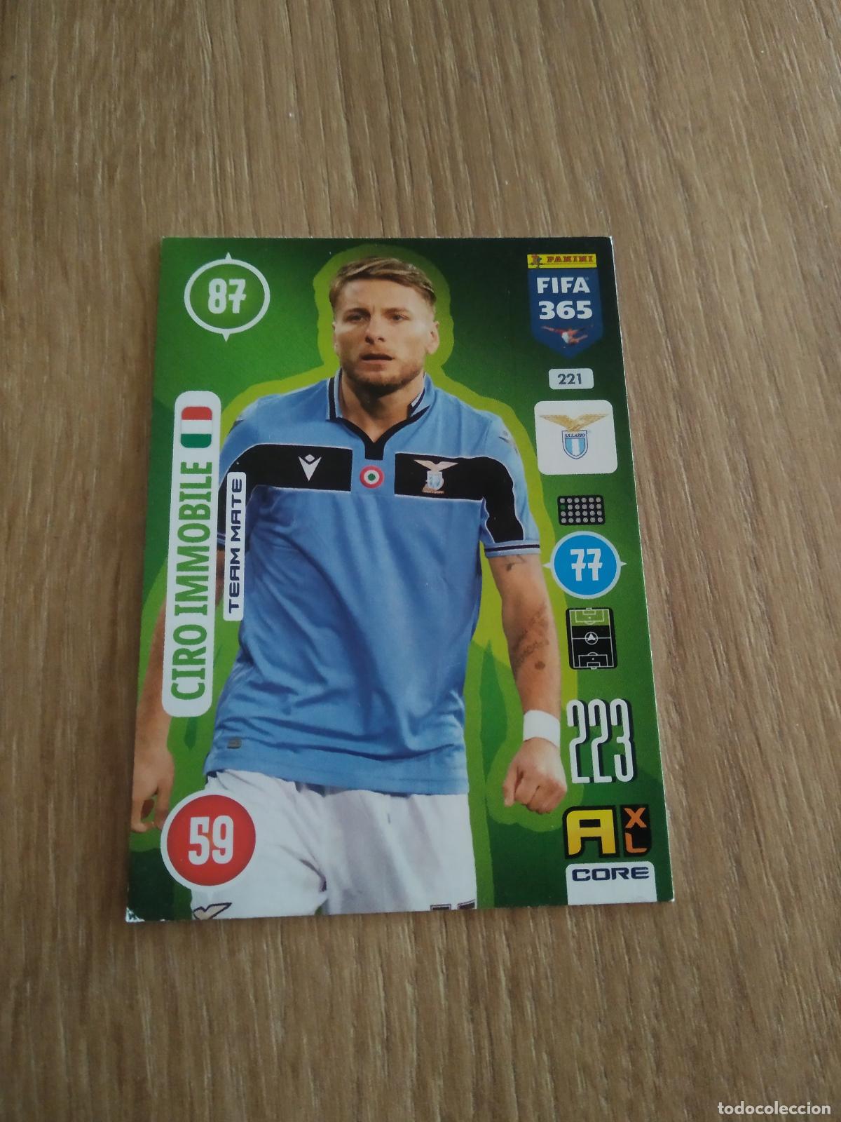 Cromos de F&uacute;tbol: 221 CIRO IMMOBILE LAZIO CROMO FUTBOL PANINI ADRENALYN 20-21 FIFA 365 2020-2021