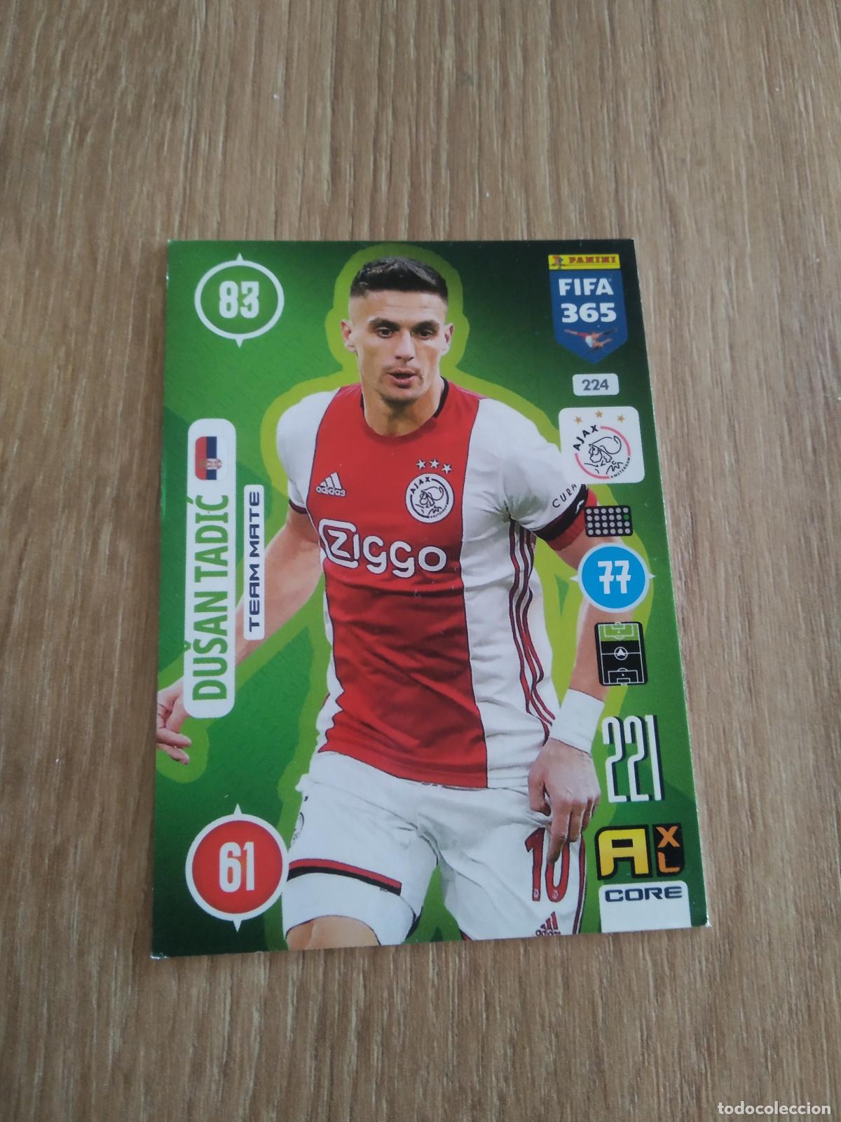 Cromos de F&uacute;tbol: 224 DUSAN TADIC AJAX CROMO FUTBOL PANINI ADRENALYN 20-21 FIFA 365 2020-2021
