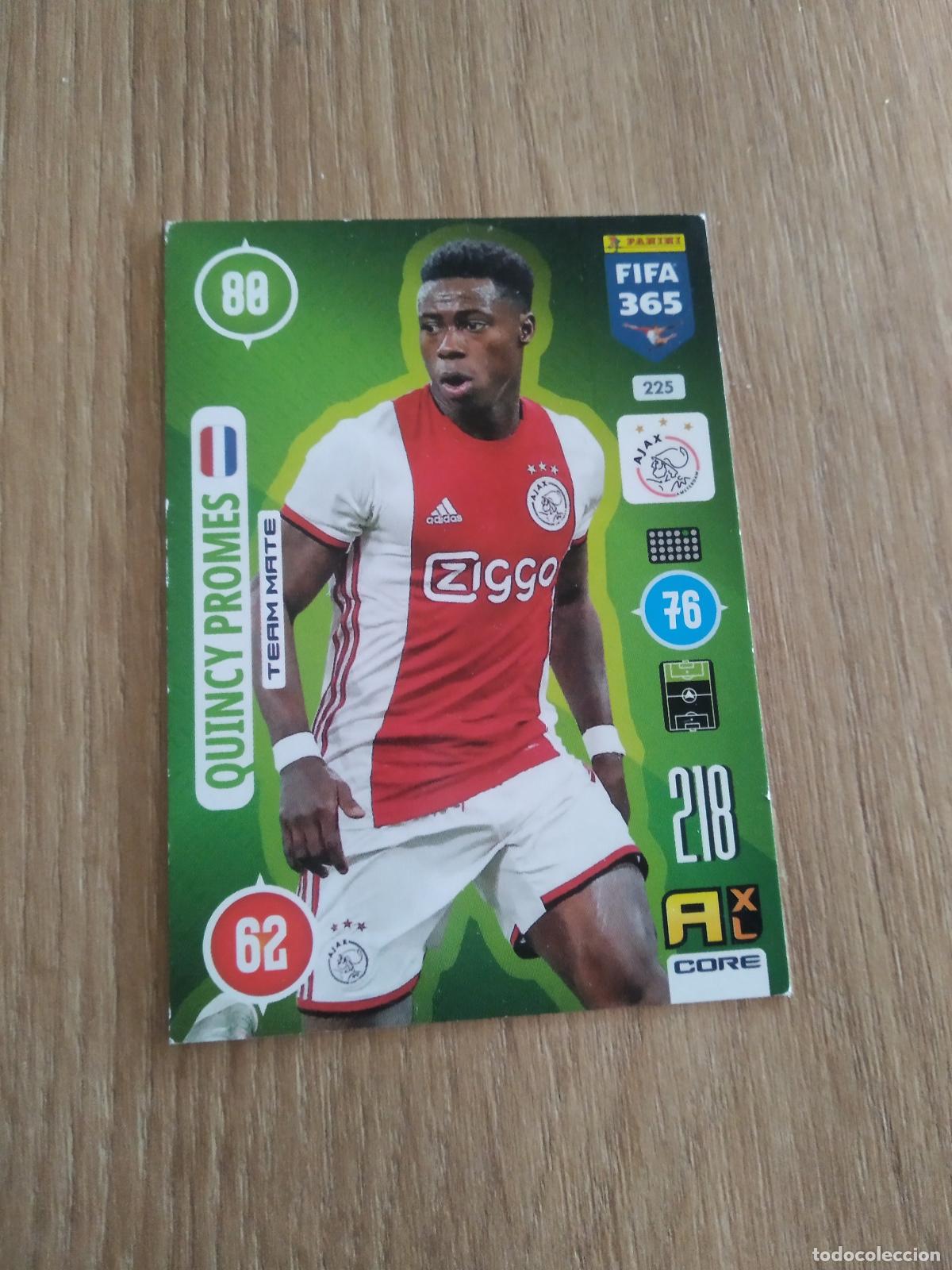 Cromos de F&uacute;tbol: 225 QUINCY PROMES AJAX CROMO FUTBOL PANINI ADRENALYN 20-21 FIFA 365 2020-2021