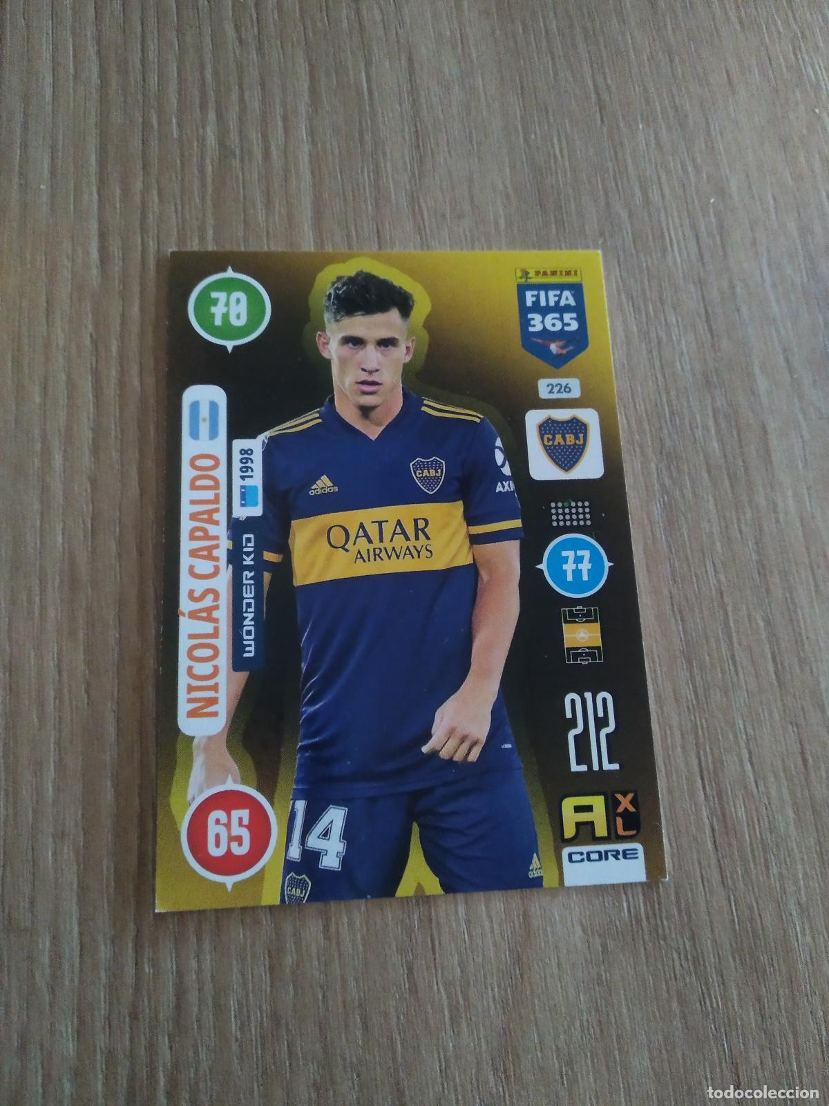 Cromos de F&uacute;tbol: 226 NICOLAS CAPALDO BOCA JUNIORS CROMO FUTBOL PANINI ADRENALYN 20-21 FIFA 365 2020-2021