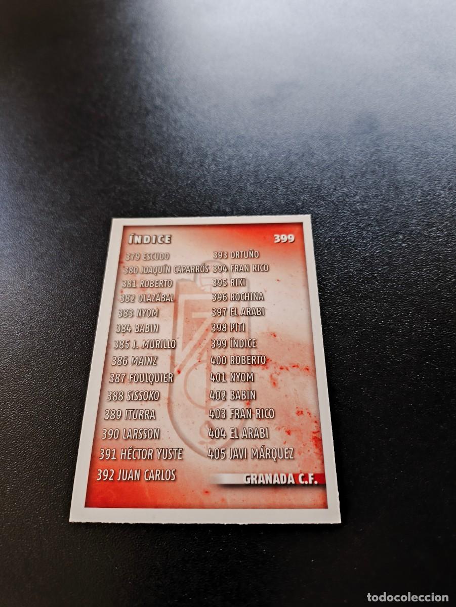 Cromos de F&uacute;tbol: 399 INDICE GRANADA MUNDICROMO LIGA 2014 2015 14 15 NO PANINI ESTE