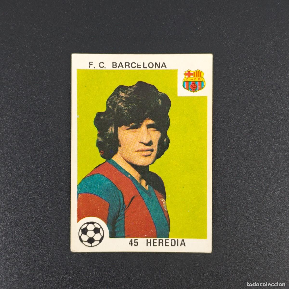 Cartes &agrave; collectionner de Football: CROMO LIGA ESPA&Ntilde;OLA MAGA 45 HEREDIA BARCELONA NUNCA PEGADO SIN PEGAR 78 79 1978 1979 RA526
