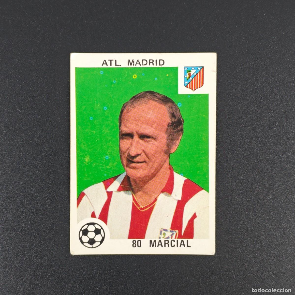Figurine di Calcio: CROMO LIGA ESPA&Ntilde;OLA MAGA 80 MARCIAL ATLETICO MADRID NUNCA PEGADO SIN PEGAR 78 79 1978 1979 RA526