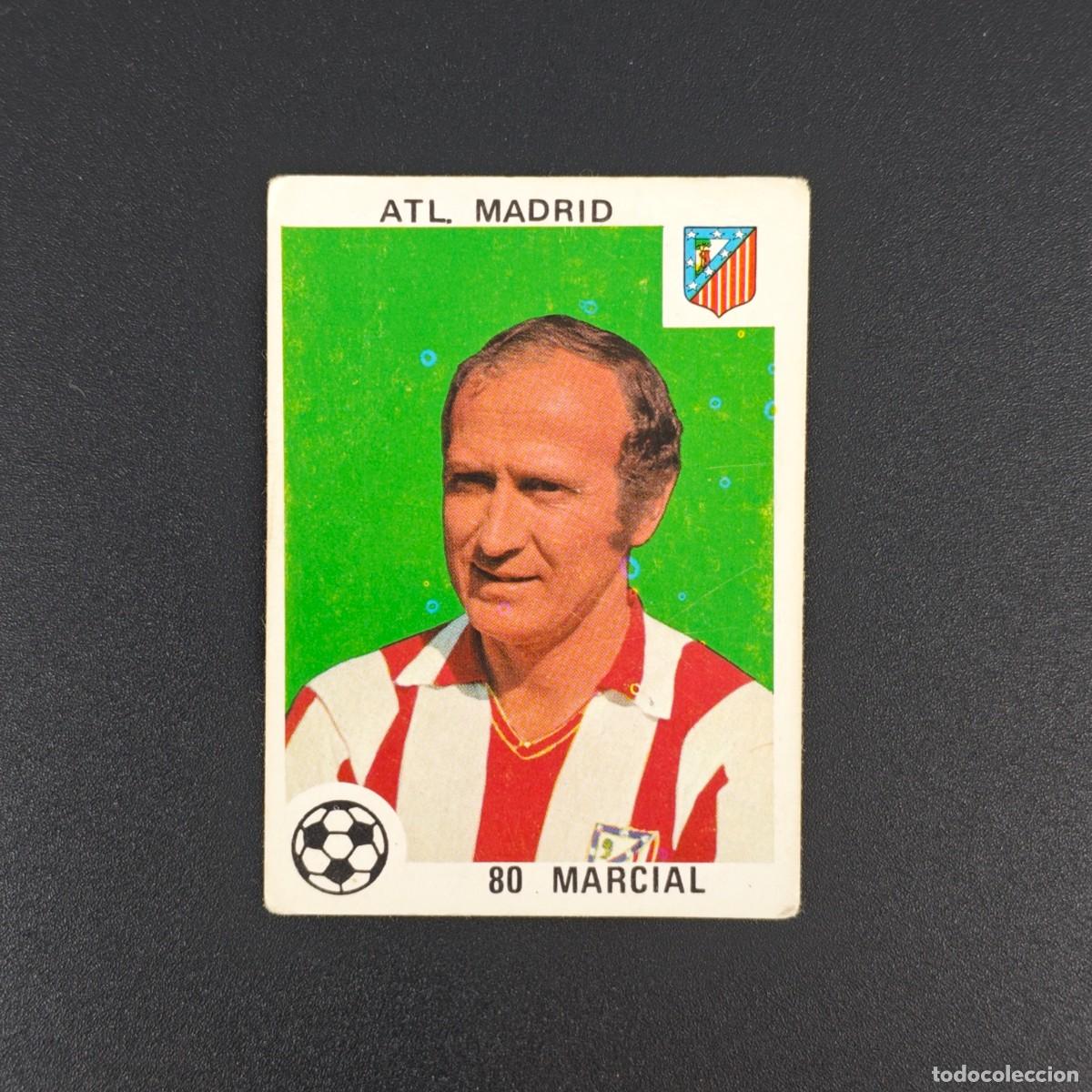 Figurine di Calcio: CROMO LIGA ESPA&Ntilde;OLA MAGA 80 MARCIAL ATLETICO MADRID NUNCA PEGADO SIN PEGAR 78 79 1978 1979 RA526