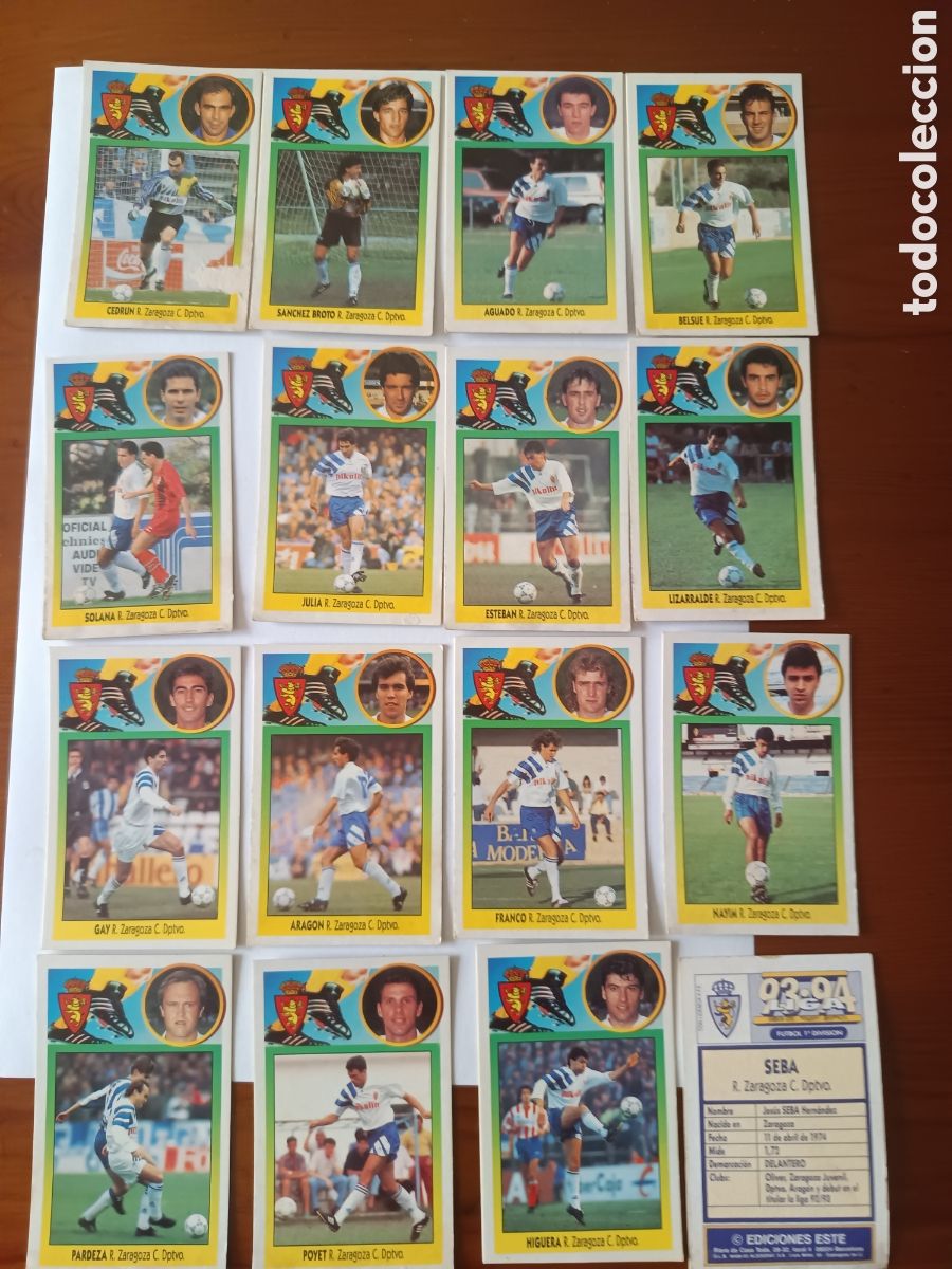 Cromos de F&uacute;tbol: Cromos futbol a&ntilde;o 93-94