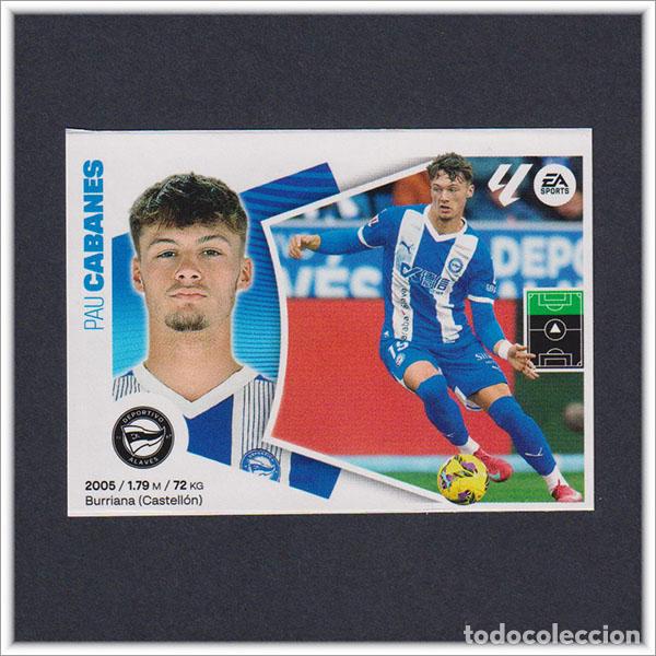 Figurine di Calcio: LIGA ESTE 2024 2025 24 25 PANINI CABANES 3 FICHAJE MERCADO INVIERNO ALAV&Eacute;S COLECCI&Oacute;N ALBUM