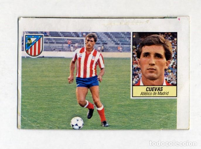 Cromos de F&uacute;tbol: LIGA 84 85 1984 1985 FICHAJE 41 CUEVAS DESPEGADO CON LIGERAS MARCAS