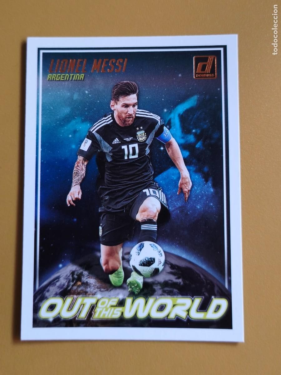 Cromos de F&uacute;tbol: messi, out of this world 2018 19