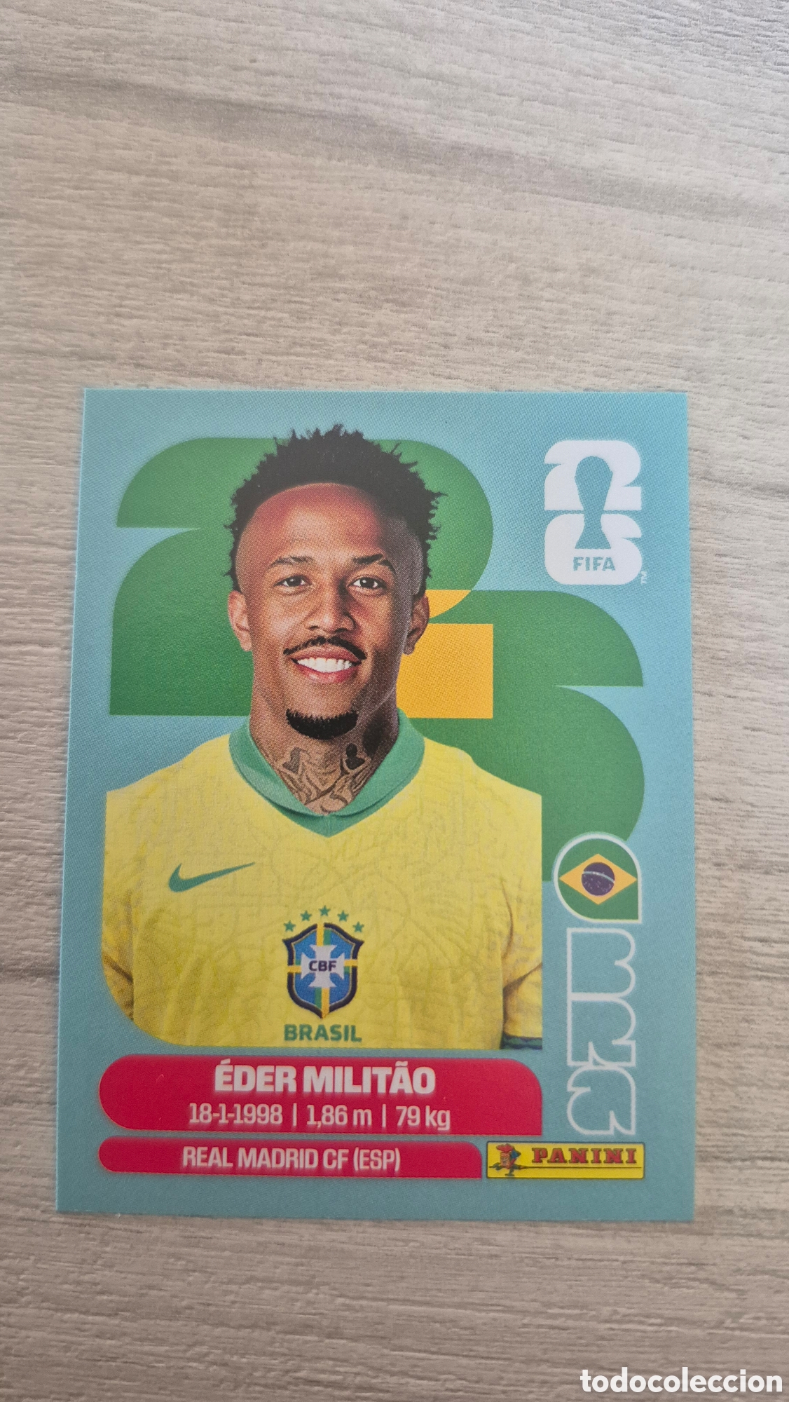 Cartes &agrave; collectionner de Football: BRA5 &Eacute;der Militao FIFA World Cup 2026