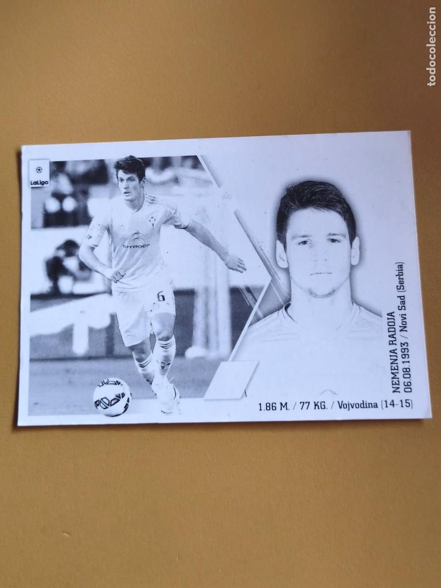 Cromos de F&uacute;tbol: radoja, liga 2015 16 celta. cromo error