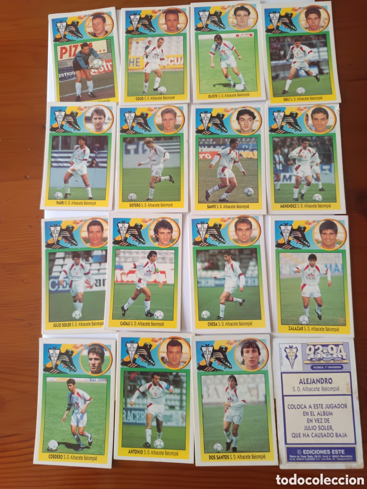Cromos de F&uacute;tbol: Cromos futbol A&ntilde;o 93-94