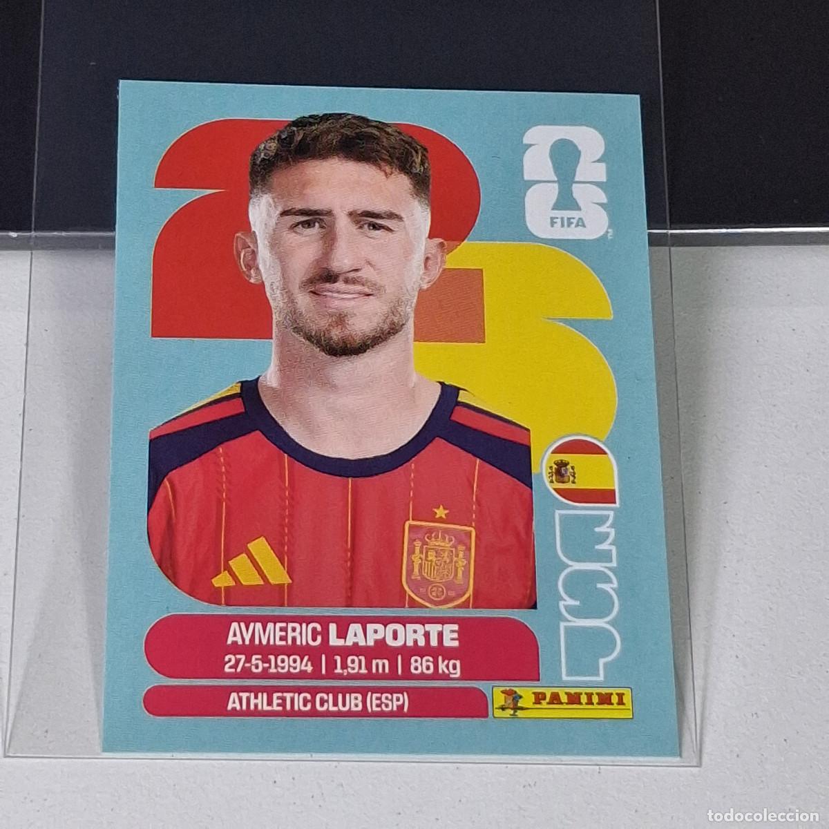 Cromos de F&uacute;tbol: B7 ESP4 ESP 4 AYMERIC LAPORTE ESPA&Ntilde;A SPAIN MUNDIAL FIFA WORLD CUP 2026 STICKER PANINI
