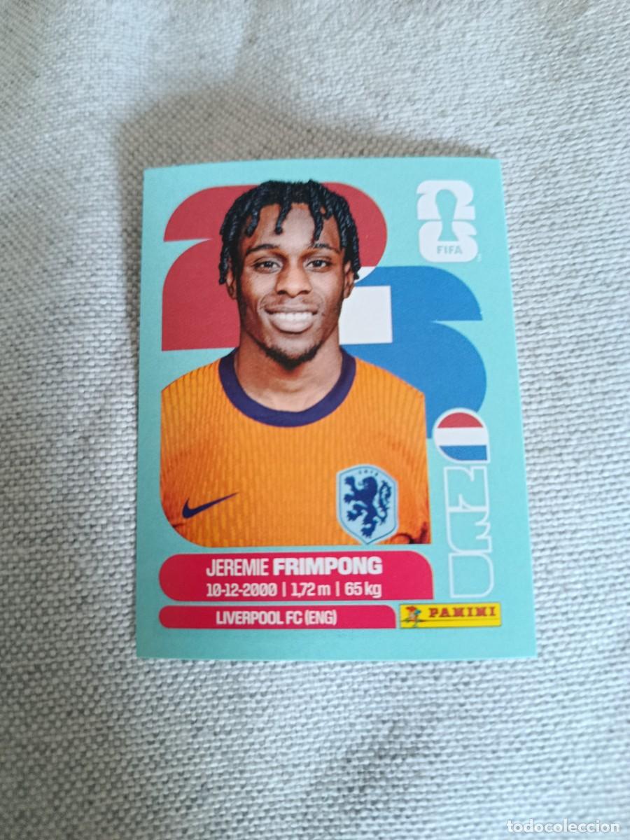 Cromos de F&uacute;tbol: Panini Mundial 2026 Estados Unidos-Mexico. 8- Frimpong. Pa&iacute;ses Bajos. Nunca pegado.