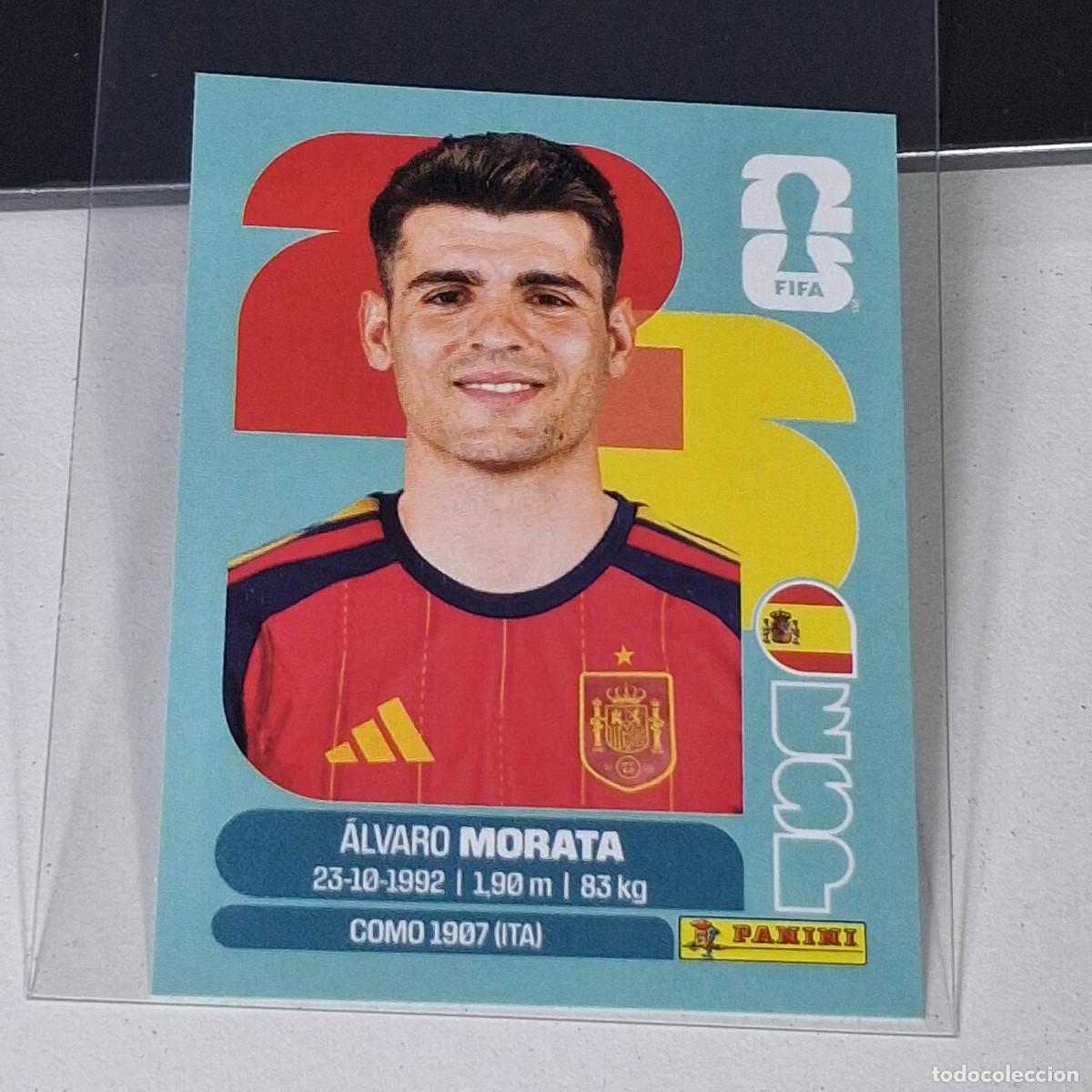 Cromos de F&uacute;tbol: B7 ESP19 &Aacute;LVARO MORATA 19 ESPA&Ntilde;A SPAIN ESP MUNDIAL FIFA WORLD CUP 2026 STICKER PANINI