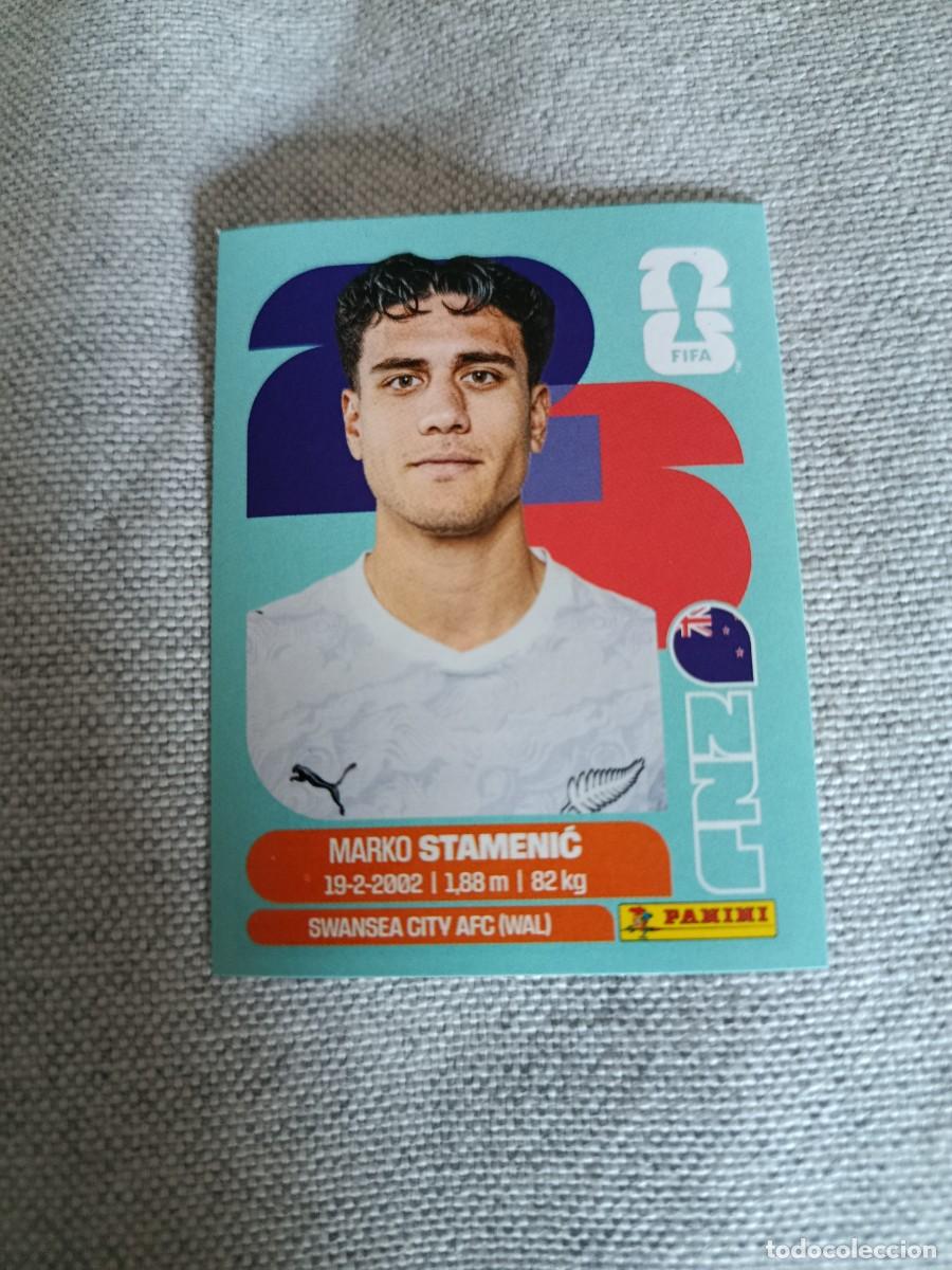 Cromos de F&uacute;tbol: Panini Mundial 2026 Estados Unidos-Mexico. 15- Stamenic. Nueva Zelanda. Nunca pegado.