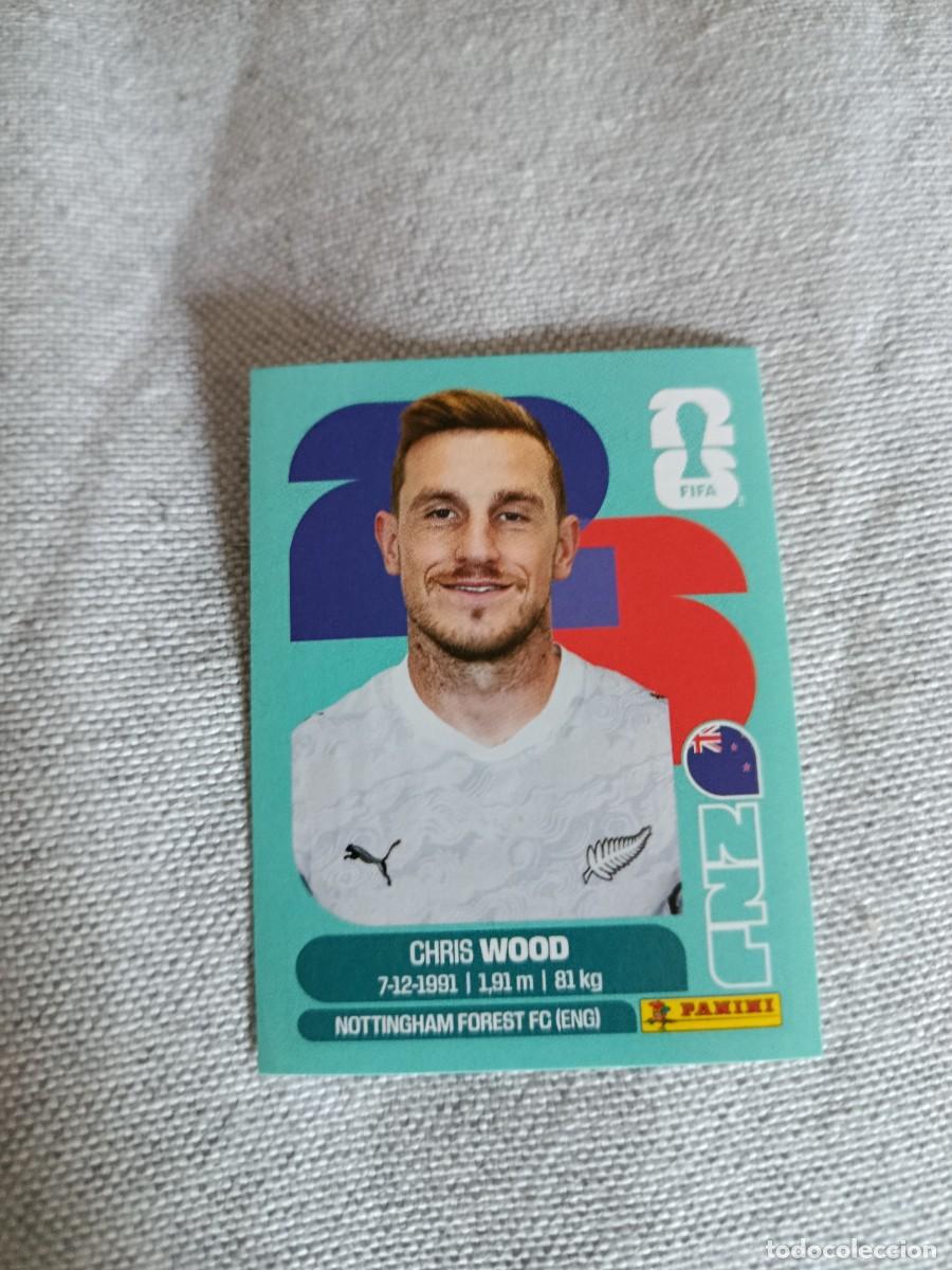 Cromos de F&uacute;tbol: Panini Mundial 2026 Estados Unidos-Mexico. 17- Wood. Nueva Zelanda. Nunca pegado.