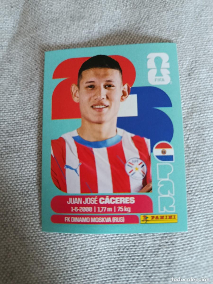 Cromos de F&uacute;tbol: Panini Mundial 2026 Estados Unidos-Mexico. 6- C&aacute;ceres. Paraguay. Nunca pegado.