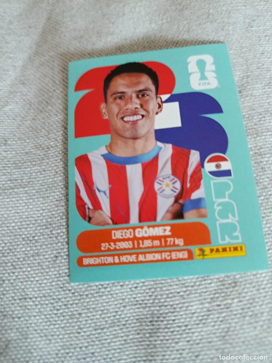 Cromos de F&uacute;tbol: Panini Mundial 2026 Estados Unidos-Mexico. 10- G&oacute;mez. Paraguay. Nunca pegado.