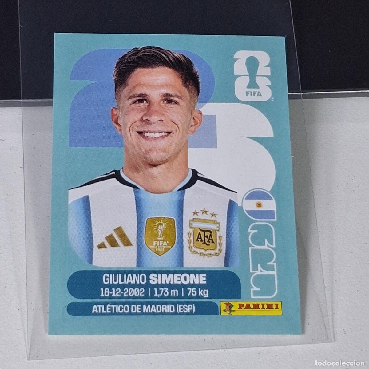 Cromos de F&uacute;tbol: B7 ARG20 GIULIANO SIMEONE ARG 20 ARGENTINA ARG MUNDIAL FIFA WORLD CUP 2026 STICKER PANINI