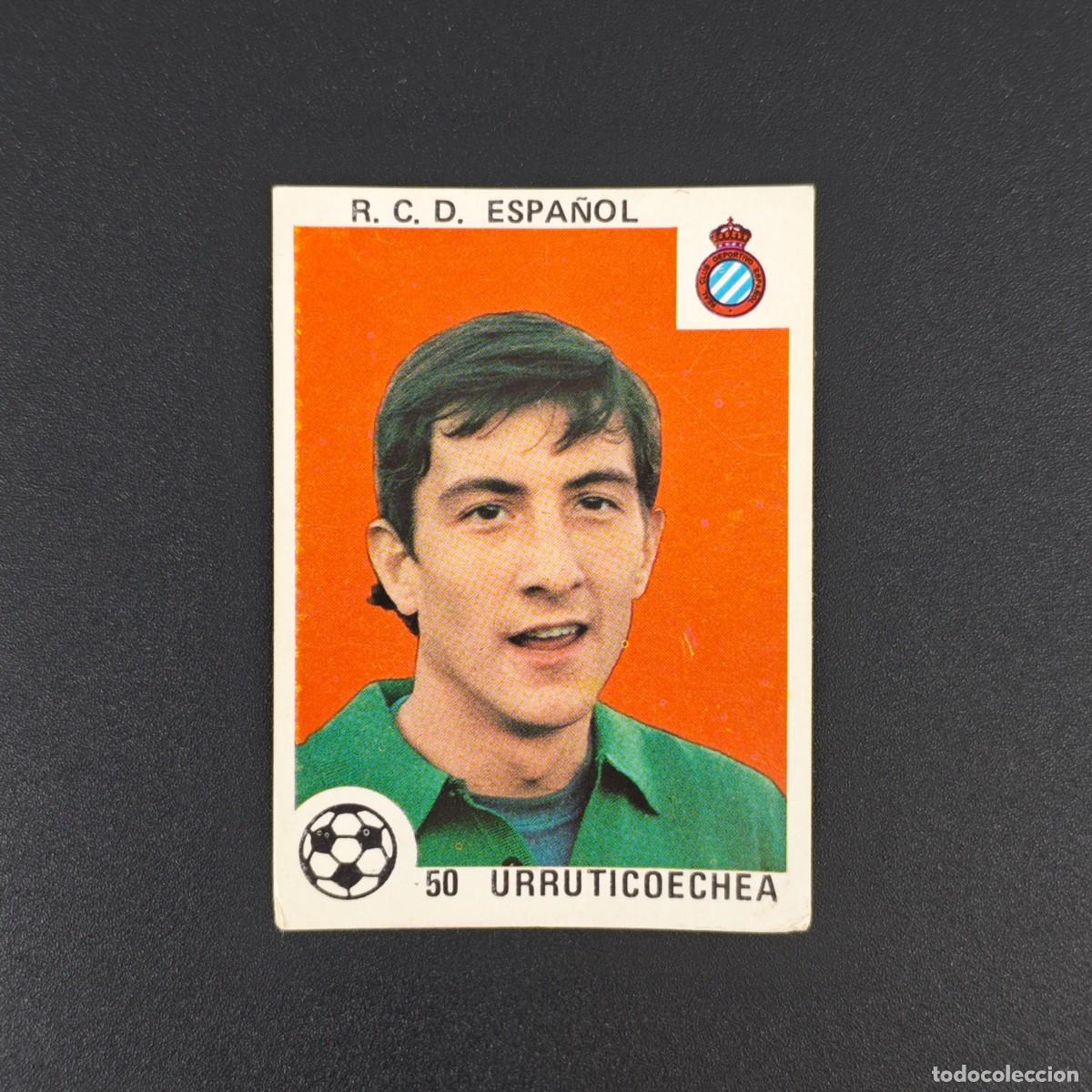Cromos de F&uacute;tbol: CROMO LIGA MAGA 50 URRUTICOECHEA ESPA&Ntilde;OL ESPANYOL NUNCA PEGADO SIN PEGAR 78 79 1978 1979 RA526