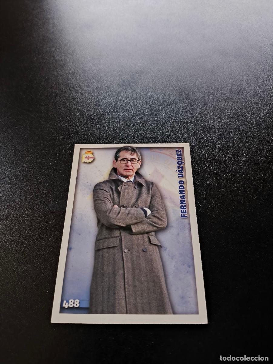 Cromos de F&uacute;tbol: 488 Fernando V&aacute;zquez BAJA DEPORTIVO DE LA CORU&Ntilde;A MUNDICROMO LIGA 2014 2015 14 15 NO PANINI ESTE