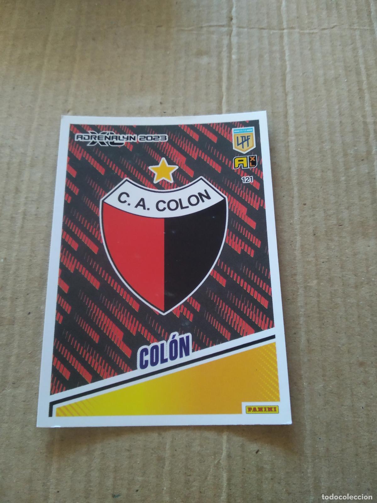 Figurine di Calcio: 121 ESCUDO COLON CROMO FUTBOL PANINI ARGENTINO 2023 LIGA ARGENTINA ADRENALYN