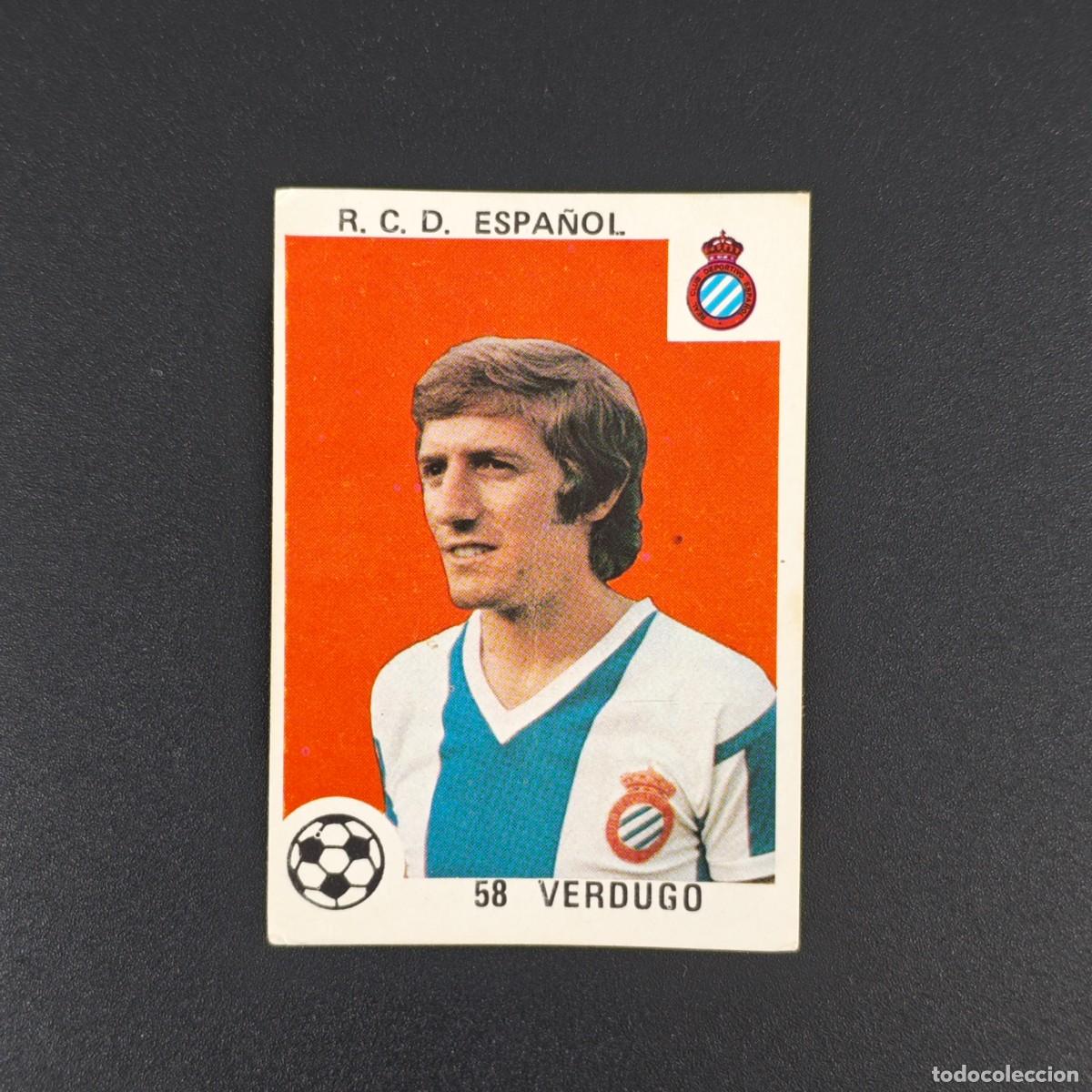 Figurine di Calcio: CROMO LIGA MAGA 58 VERDUGO ESPA&Ntilde;OL ESPANYOL NUNCA PEGADO SIN PEGAR 78 79 1978 1979 RA526