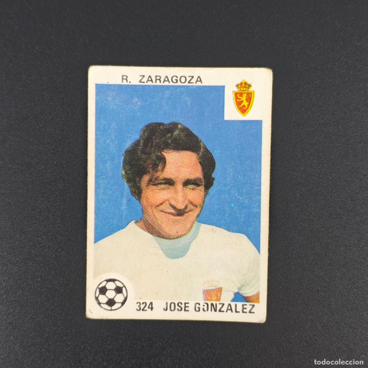 Fu&szlig;ball-Sticker: CROMO LIGA ESPA&Ntilde;OLA MAGA 324 JOSE GONZALEZ ZARAGOZA NUNCA PEGADO SIN PEGAR 78 79 1978 1979 RA526
