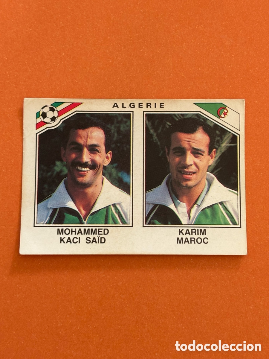 Fu&szlig;ball-Sticker: KACI SAID MAROC 233 ALGERIA M&Eacute;XICO 1986 86 MUNDIAL PANINI NUNCA PEGADO SIN PEGAR