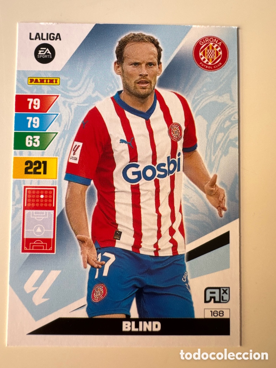 Fu&szlig;ball-Sticker: PANINI ADRENALYN XL La Liga 2023 2024 23 24 Daley Blind Girona FC N&ordm; 168