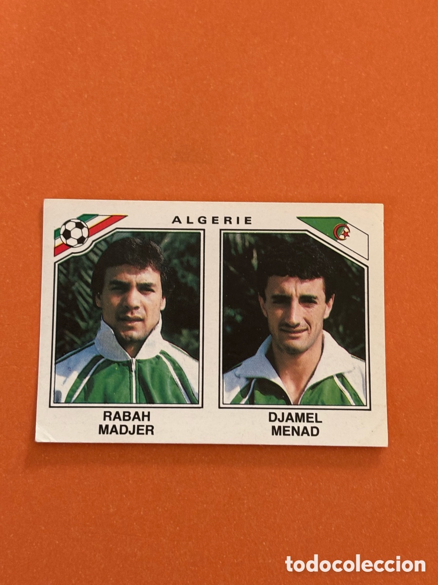 Fu&szlig;ball-Sticker: panini mundial Mexico 86 n&uacute;mero 235 Madjer/Menad - Sticker album world cup 1986