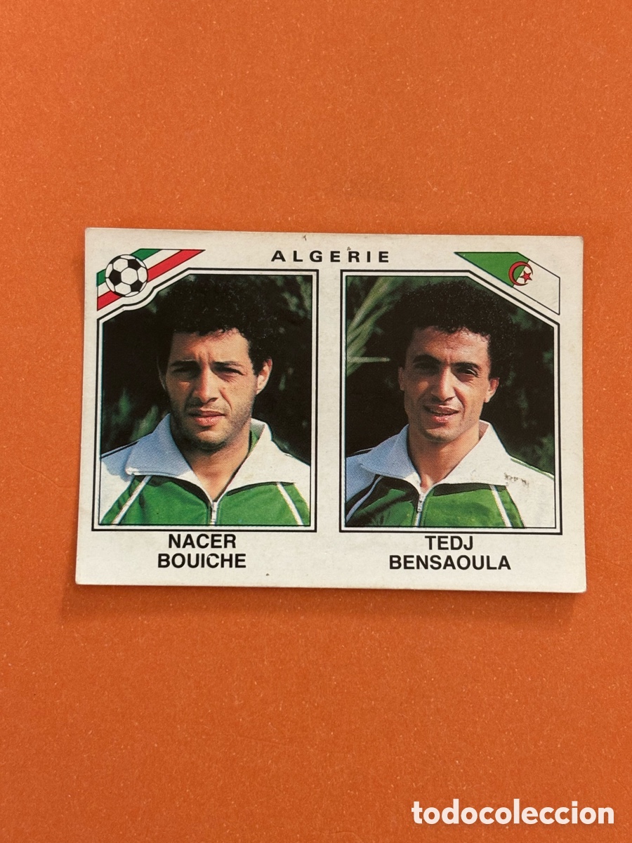 Cromos de F&uacute;tbol: BOUICHE BENSAOULA 236 ALGERIE PANINI MEXICO 86 CROMO FUTBOL MUNDIAL WORLD CUP 1986 SIN PEGAR