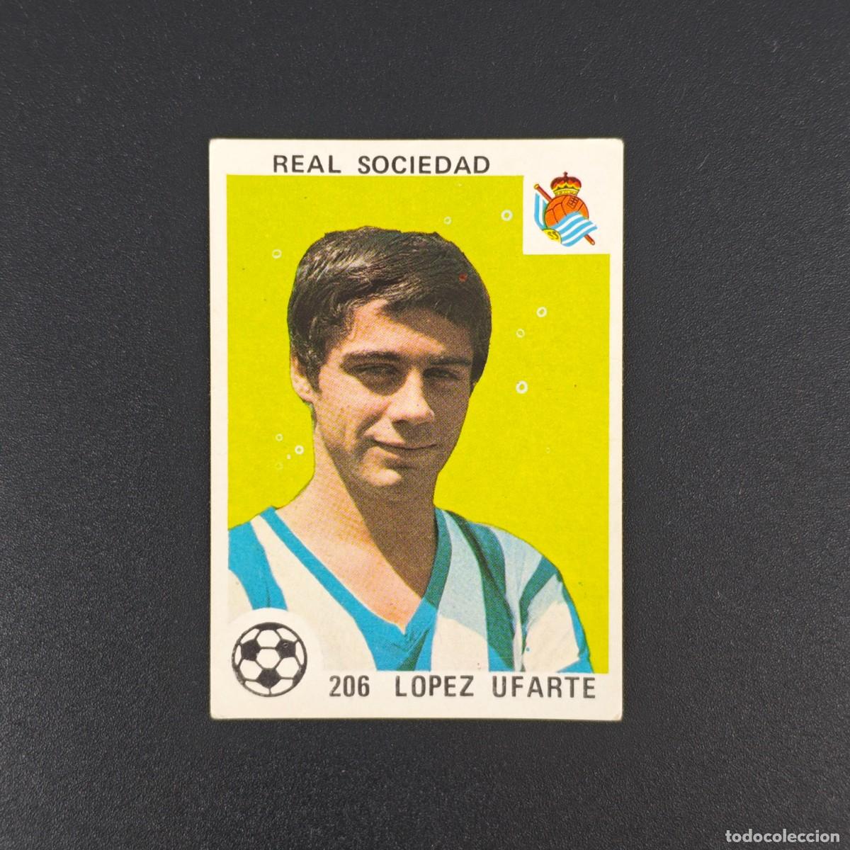 Cromos de F&uacute;tbol: CROMO LIGA ESPA&Ntilde;OLA MAGA 206 LOPEZ UFARTE REAL SOCIEDAD NUNCA PEGADO SIN PEGAR 78 79 1978 1979 RA526