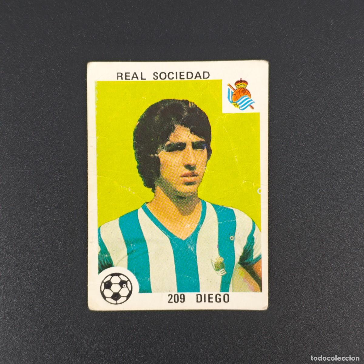 Cromos de F&uacute;tbol: CROMO LIGA ESPA&Ntilde;OLA MAGA 209 DIEGO REAL SOCIEDAD NUNCA PEGADO SIN PEGAR 78 79 1978 1979 RA526