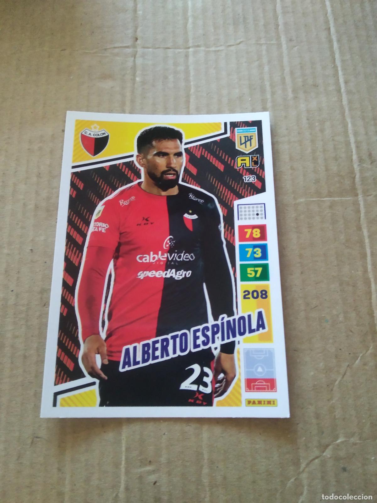 Cromos de F&uacute;tbol: 123 ALBERTO ESPINOLA COLON CROMO FUTBOL PANINI ARGENTINO 2023 LIGA ARGENTINA ADRENALYN