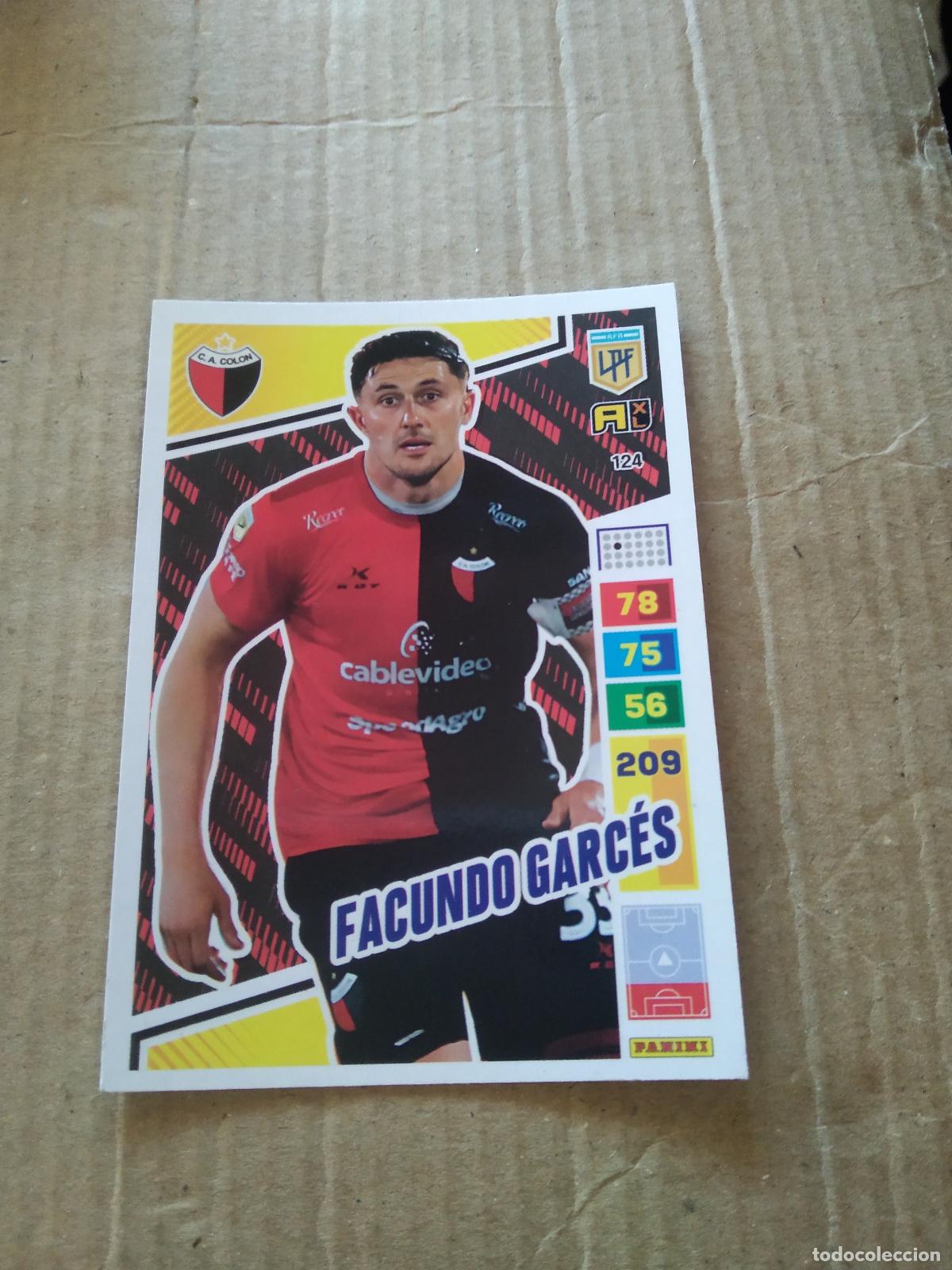 Cromos de F&uacute;tbol: 124 FACUNDO GARCES COLON CROMO FUTBOL PANINI ARGENTINO 2023 LIGA ARGENTINA ADRENALYN