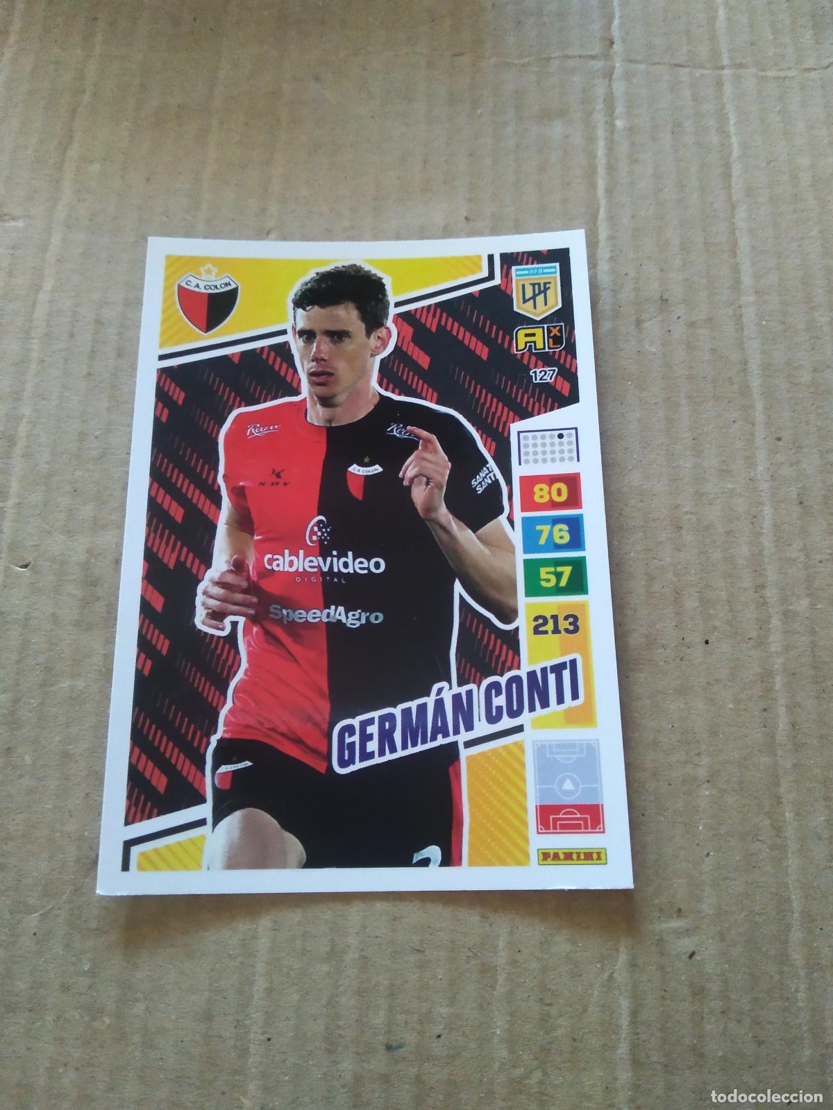 Cromos de F&uacute;tbol: 127 GERMAN CONTI COLON CROMO FUTBOL PANINI ARGENTINO 2023 LIGA ARGENTINA ADRENALYN