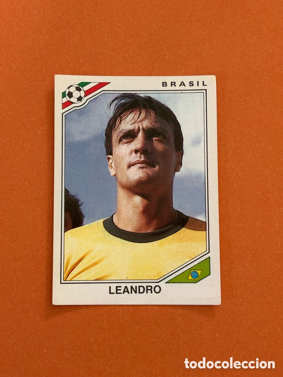 Cromos de F&uacute;tbol: LEANDRO BRASIL 241 MUNDIAL MEXICO 1986 86 PANINI NUNCA PEGADO SIN PEGAR