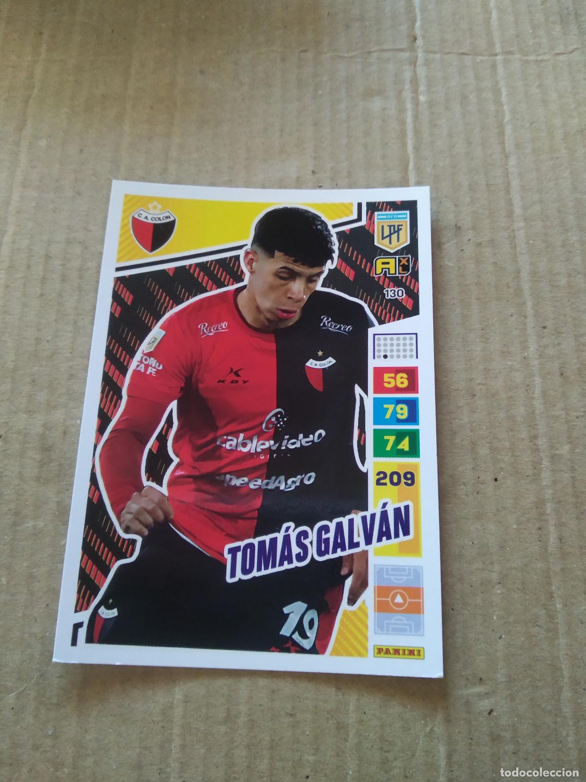 Cromos de F&uacute;tbol: 130 TOMAS GALVAN COLON CROMO FUTBOL PANINI ARGENTINO 2023 LIGA ARGENTINA ADRENALYN